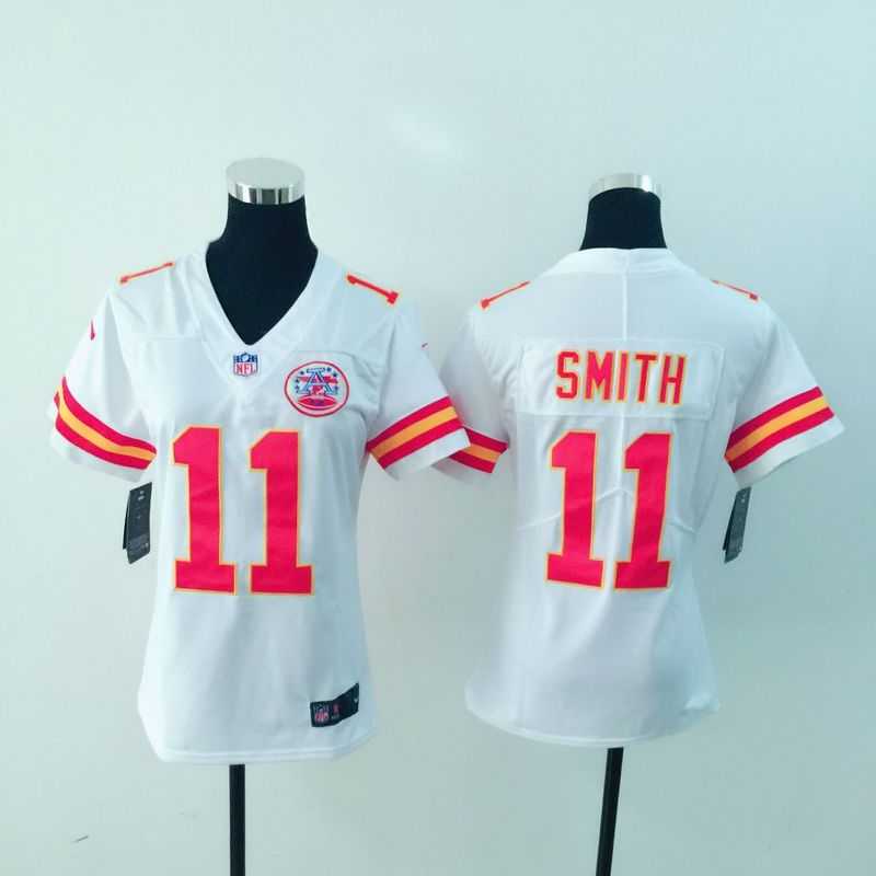 Women Nike Chiefs #11 Smith White Vapor Untouchable Player Limited Jersey,We sell and wholesale Women Nike Chiefs #11 Smith White Vapor Untouchable Player Limited Jersey on line form chian!